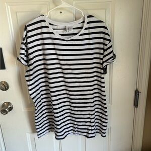 Striped oversized shirt